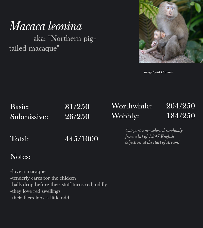 Macaca leonina